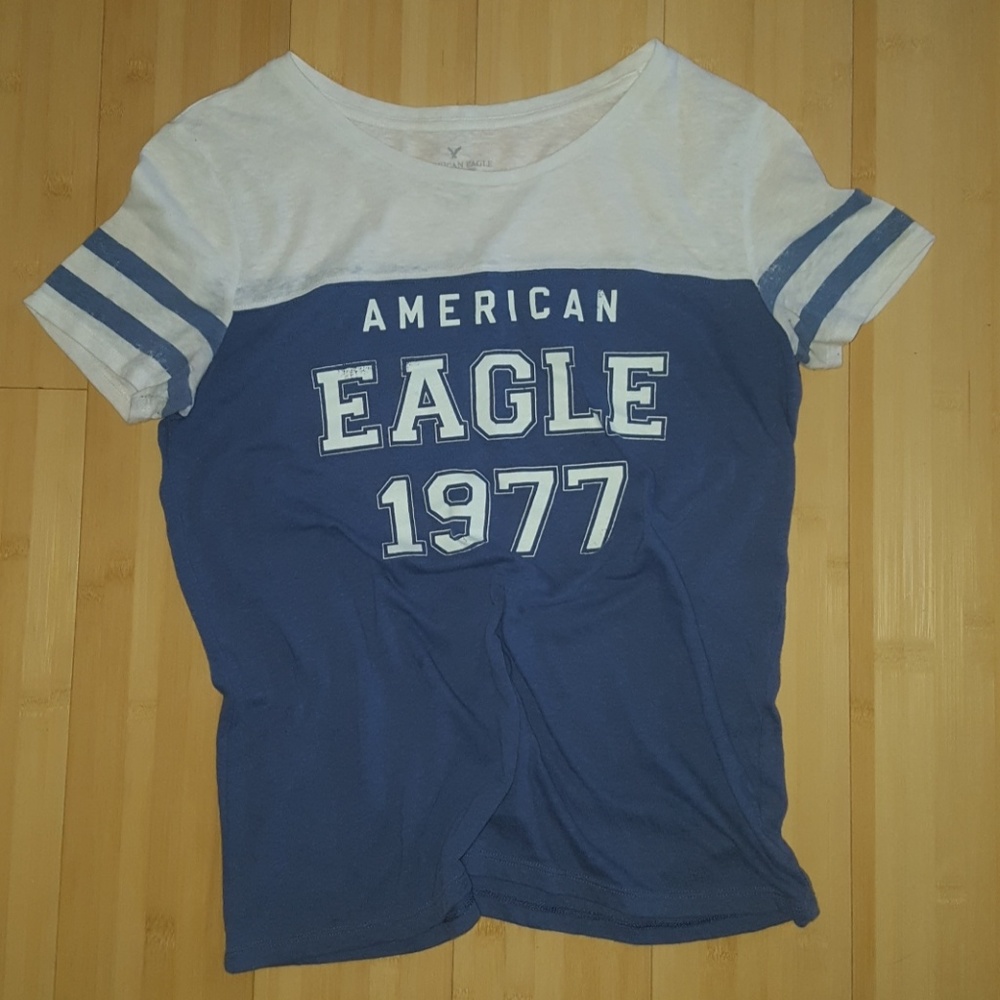 Distressed American Eagle Tee